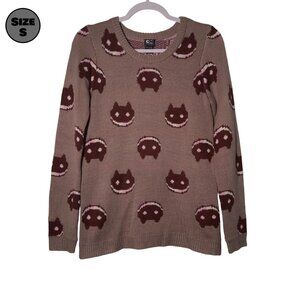 Steven Universe: Cookie Cat USED Women's Sweater (S, Tan, Cartoon Network)